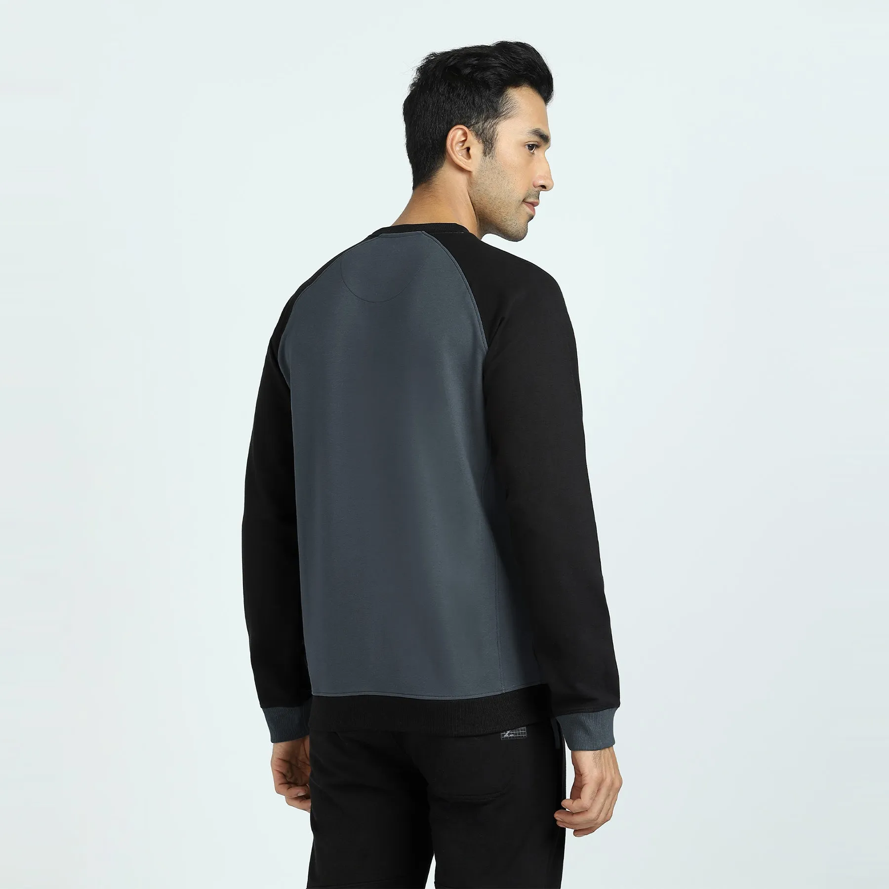 Quest French Terry Cotton-Blend Sweatshirts Phantom Grey