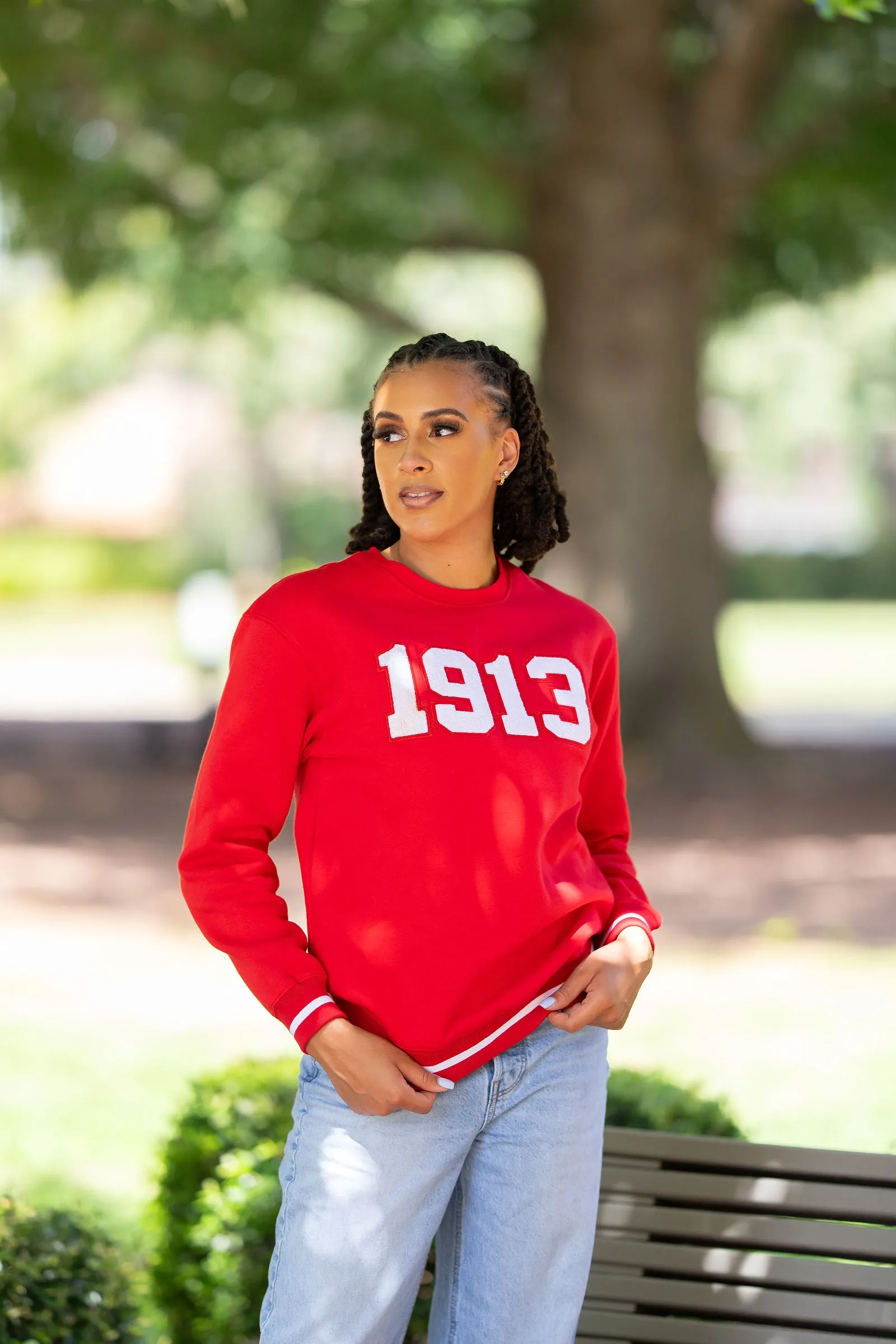 Red 1913 Varsity Sweatshirt (Unisex Sizing)