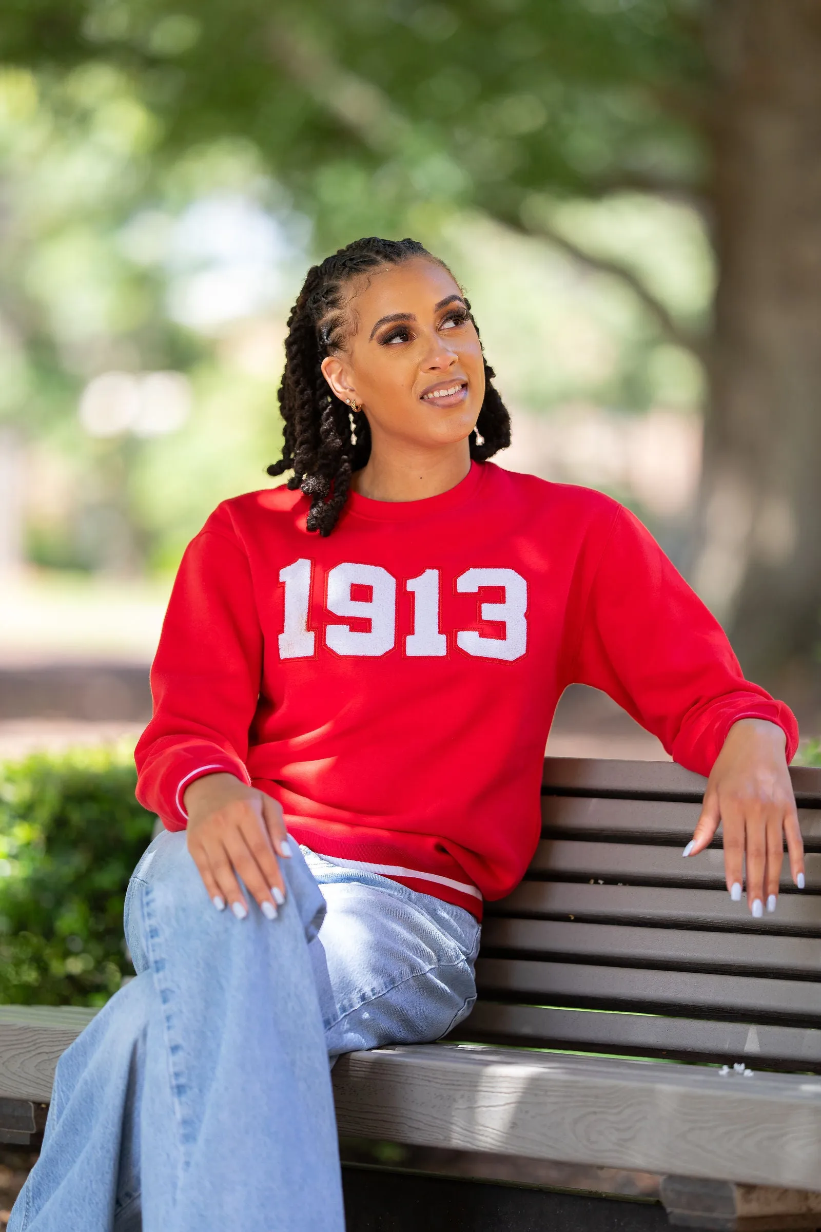 Red 1913 Varsity Sweatshirt (Unisex Sizing)