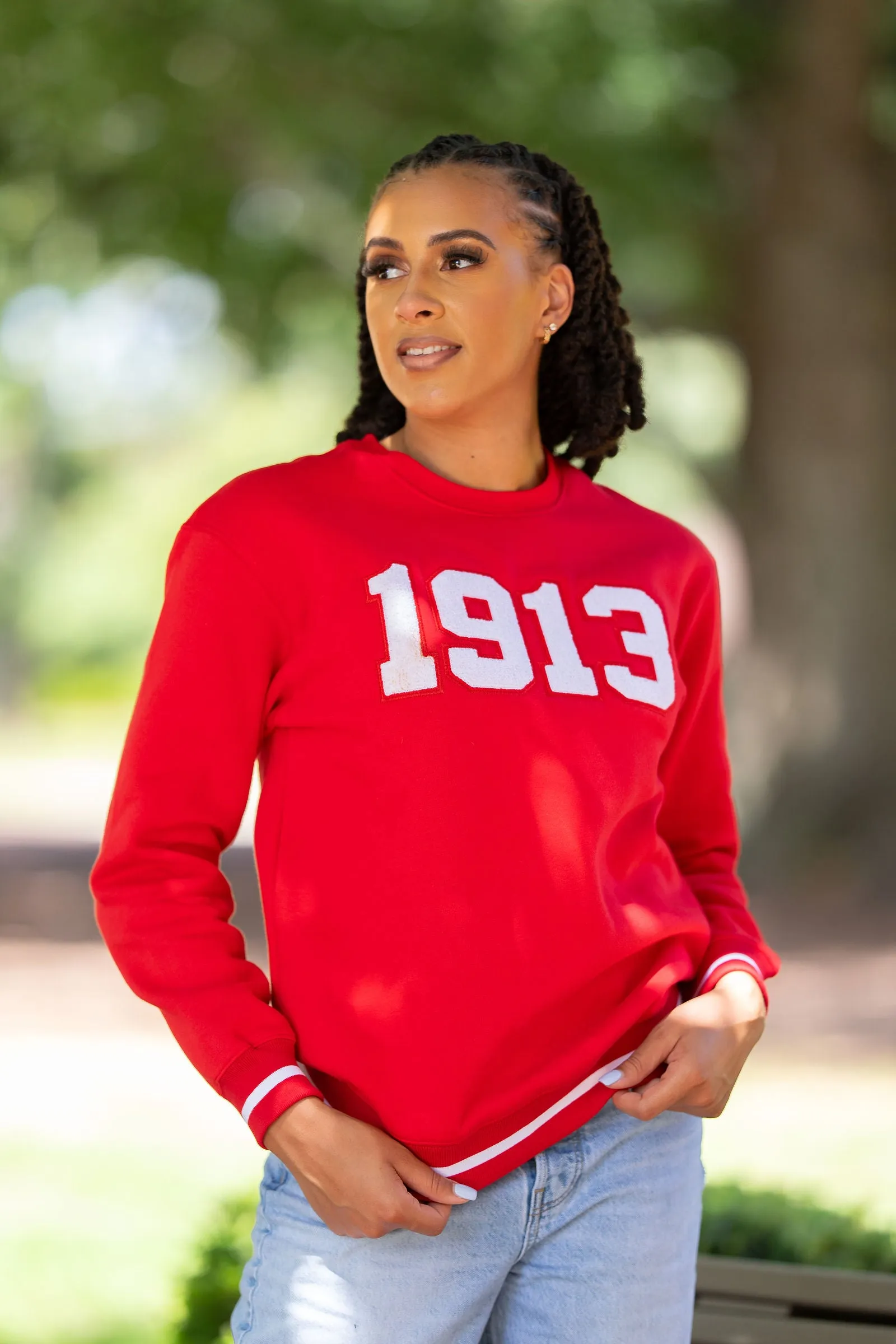 Red 1913 Varsity Sweatshirt (Unisex Sizing)