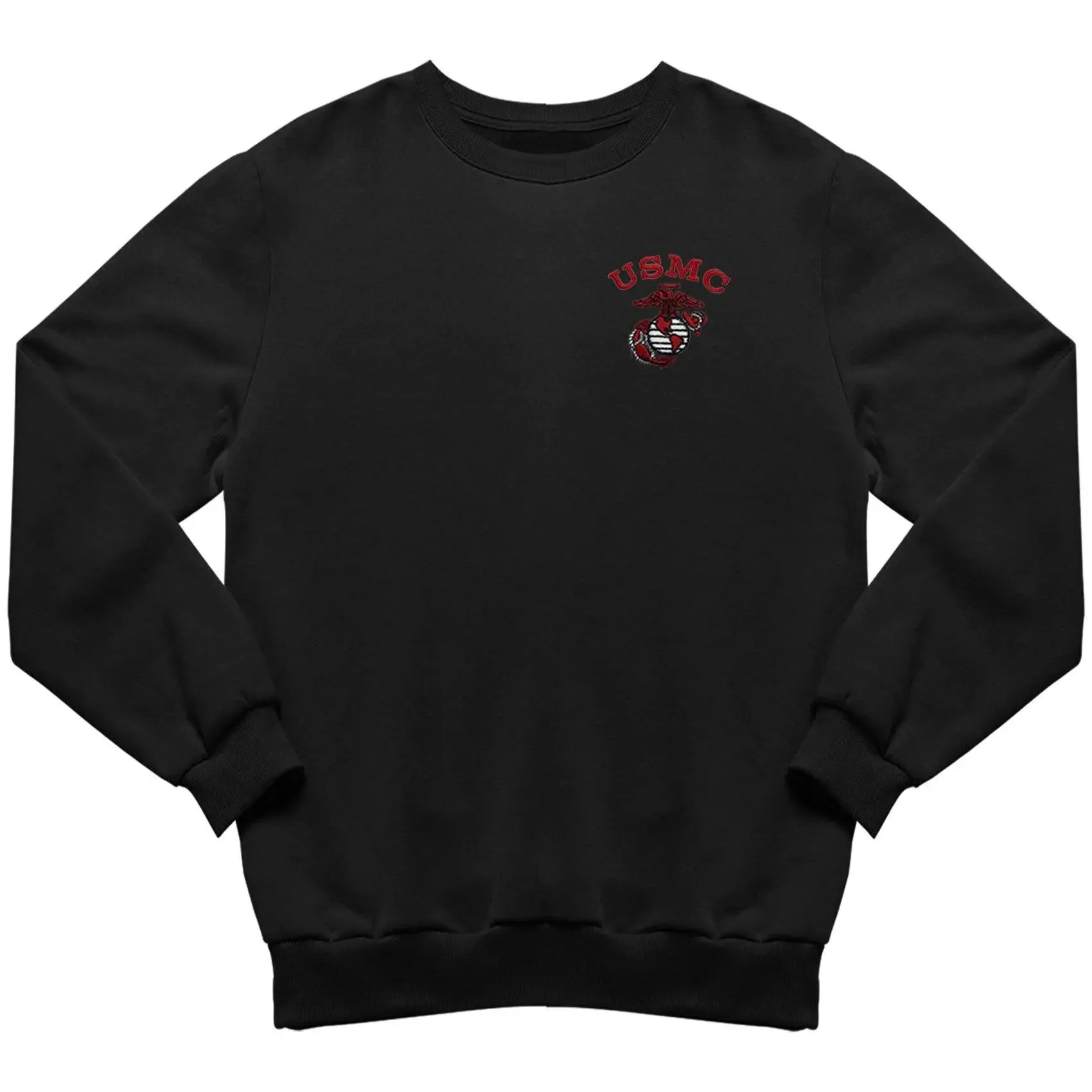 Red USMC EGA Embroidered Sweatshirt