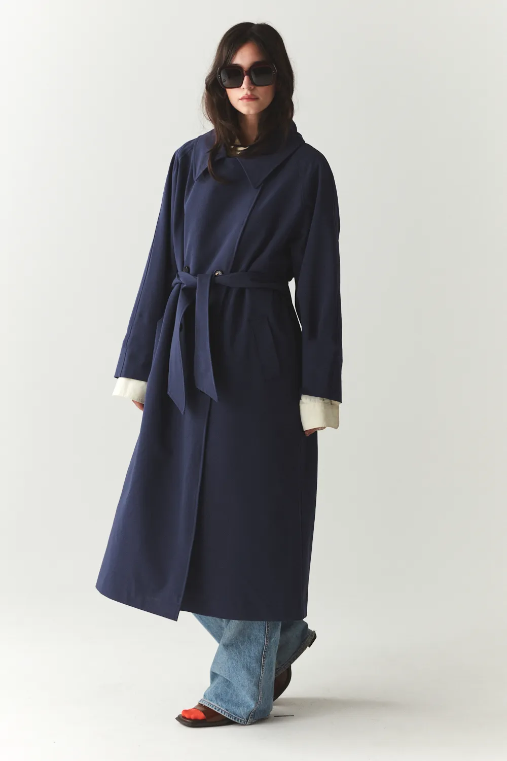 ROOMY TRENCH SS'24 NAVY