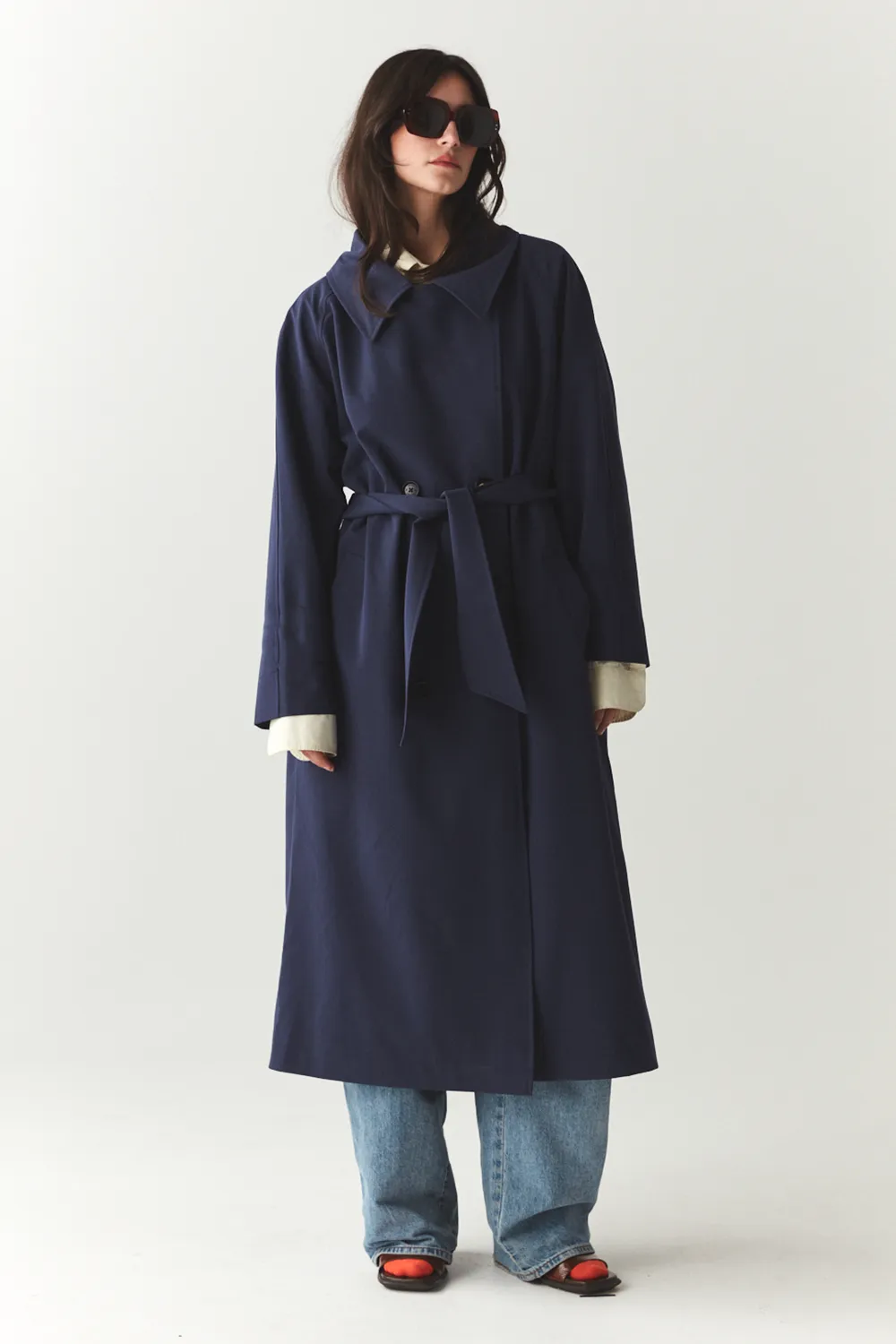 ROOMY TRENCH SS'24 NAVY