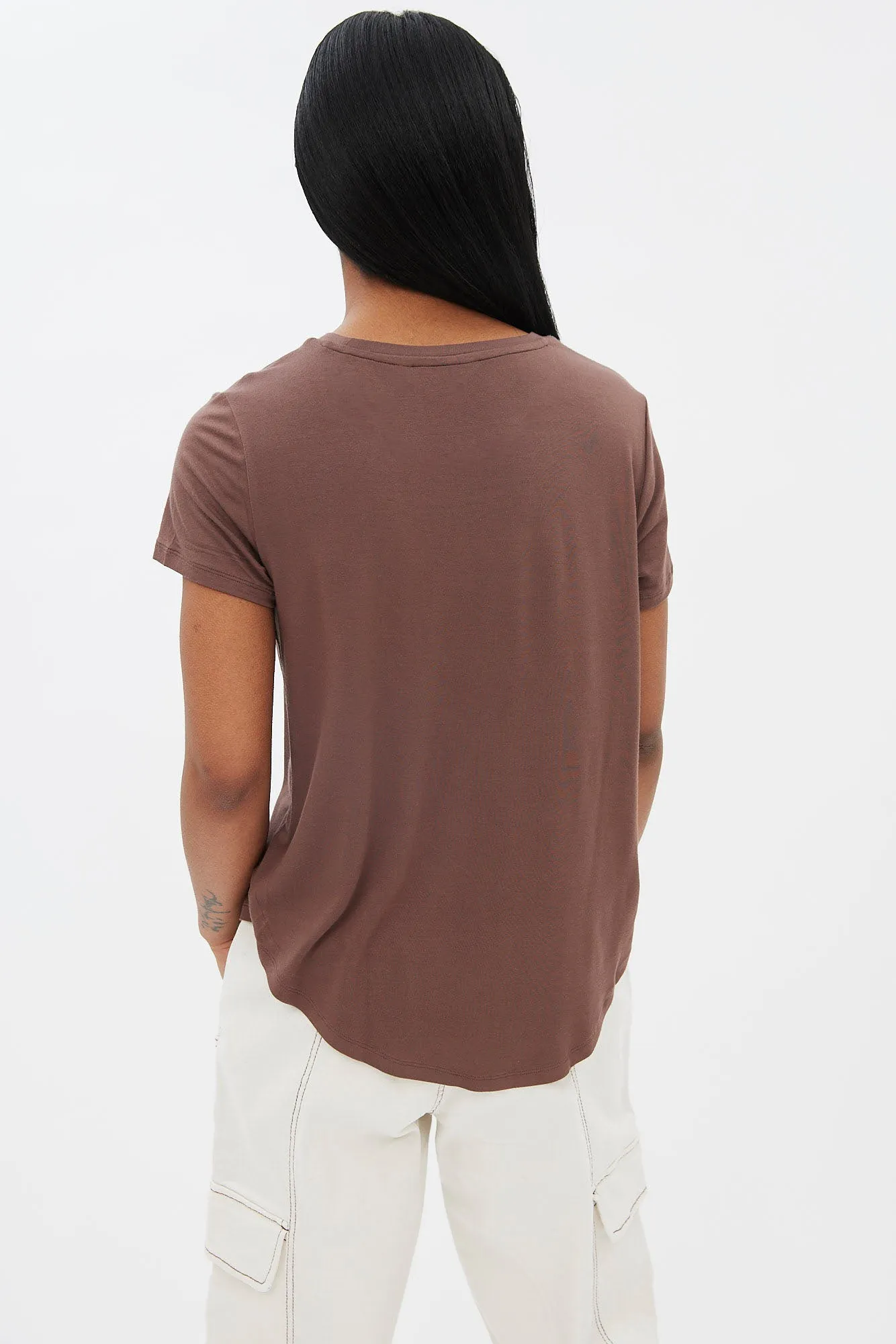 Short Sleeve Crew Neck Relaxed Tee