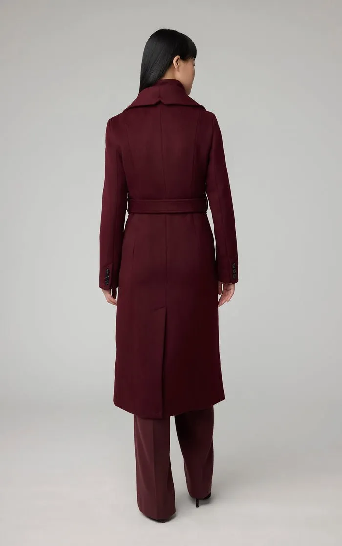 SOIA&KYO ILANA - Slim-Fit Classic Wool Coat With Bib Collar