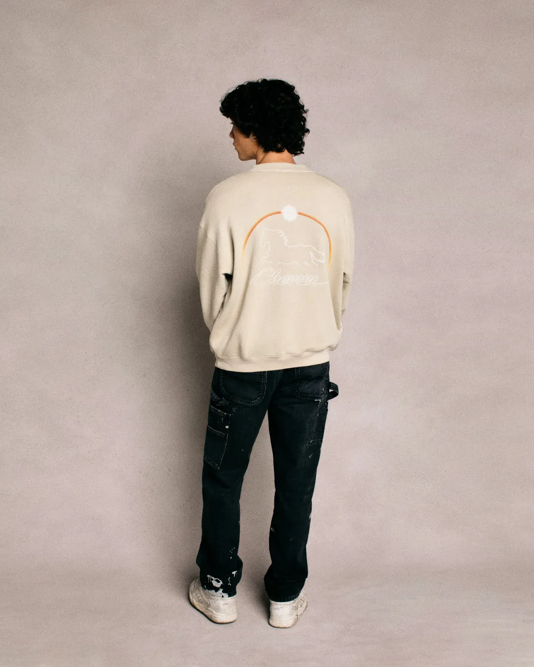 Stardust Henley Crewneck (Beige)