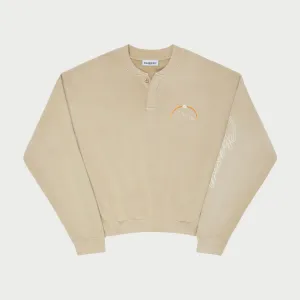 Stardust Henley Crewneck (Beige)