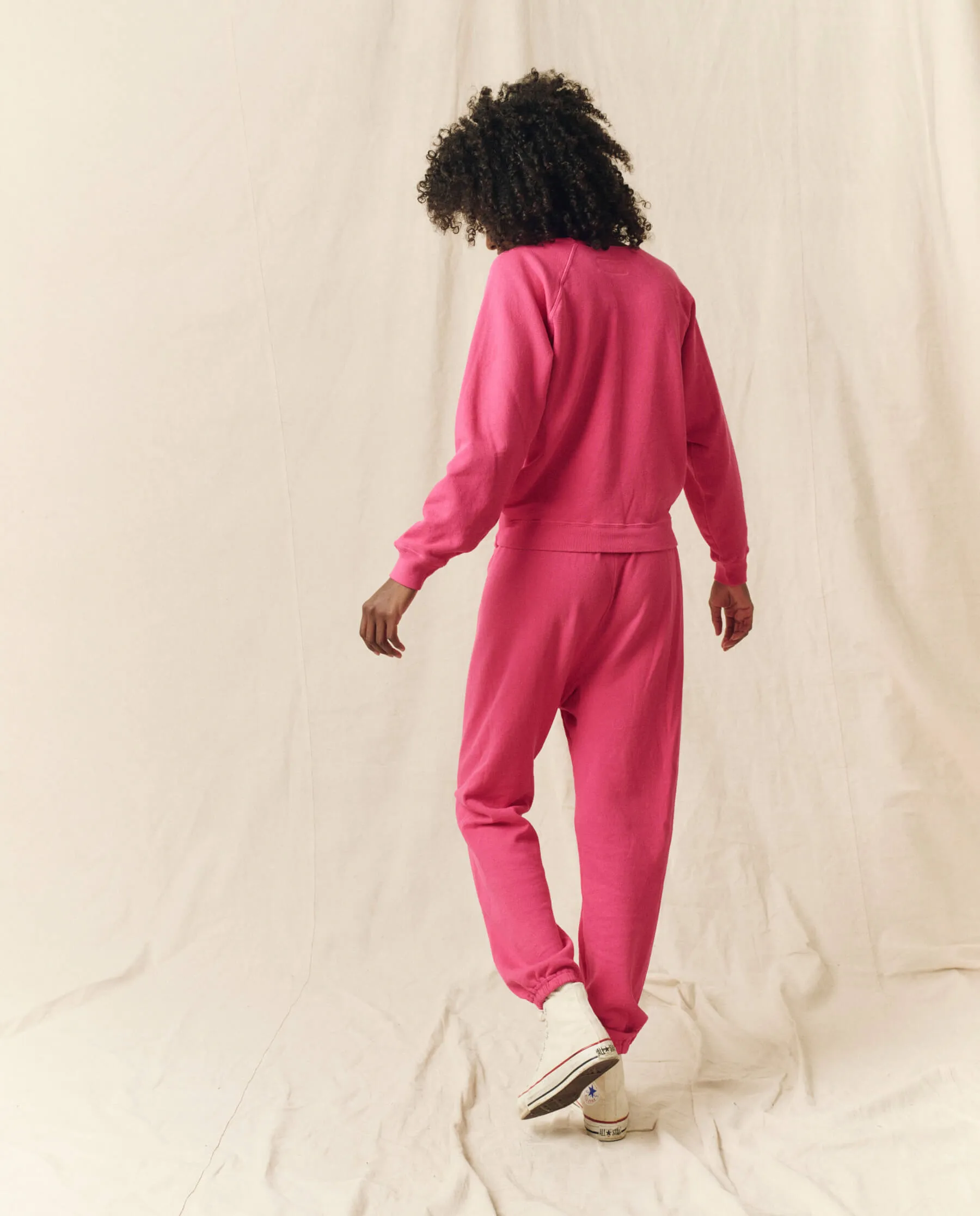 The Shrunken Sweatshirt. Solid -- Fuchsia