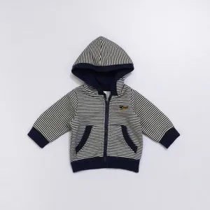 TP - Kids 'Navy' Lining Fleece Zipper Hoodie TP227