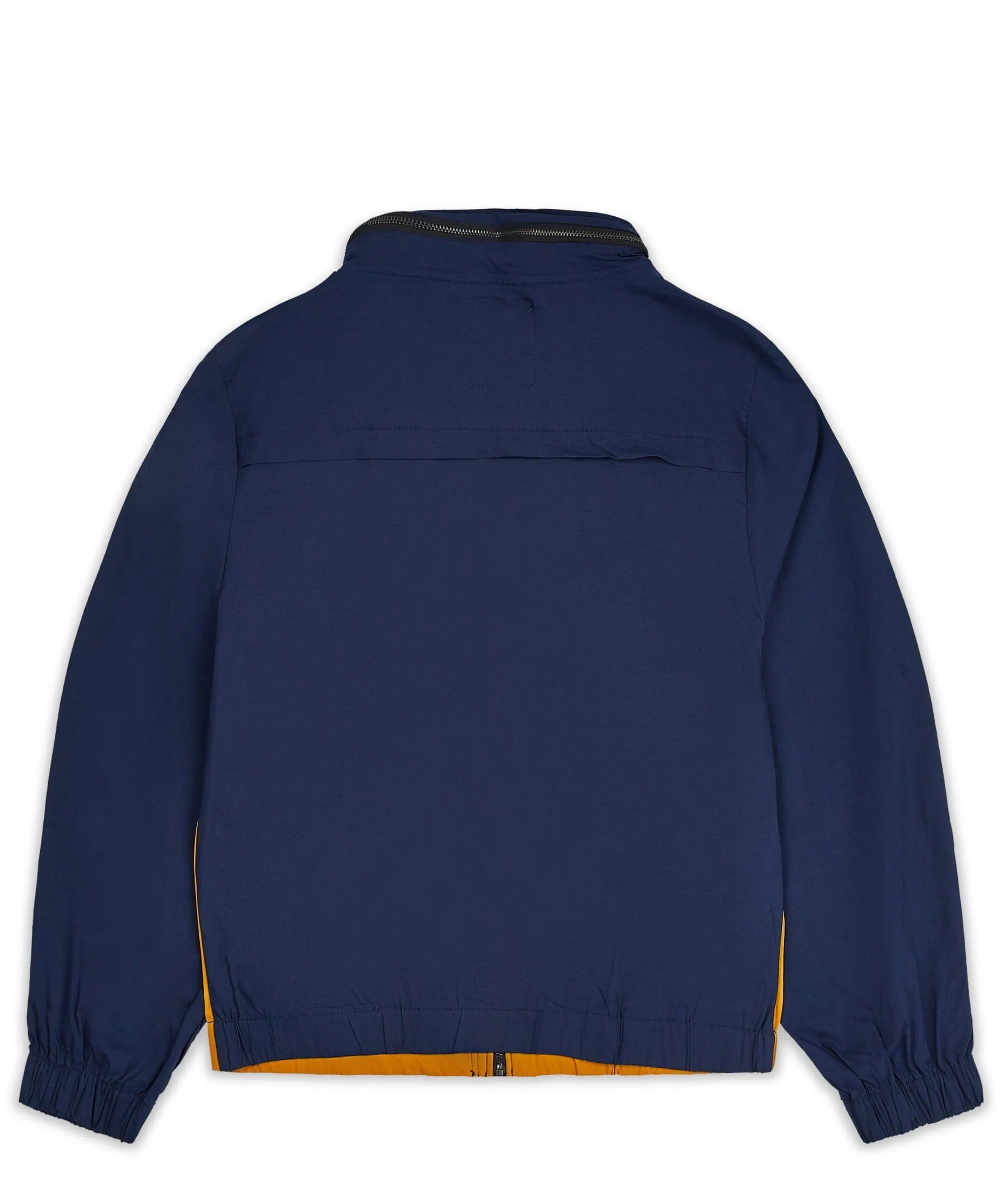 Utility Stretch Nylon Zip Up Jacket - Navy